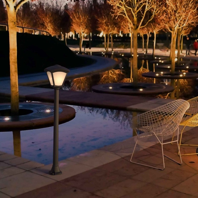 Potelet Fumagalli Giaffa/Roby 1xE27/6w (2700k) IP55,noir