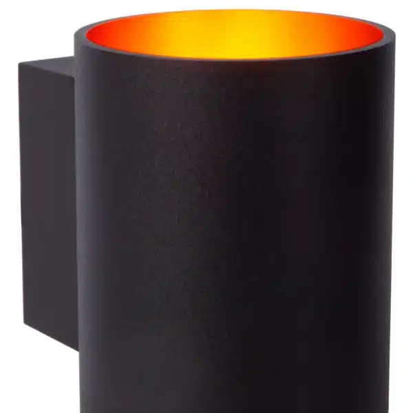 Applique Lucide murale rond Xera 1xG9,noir