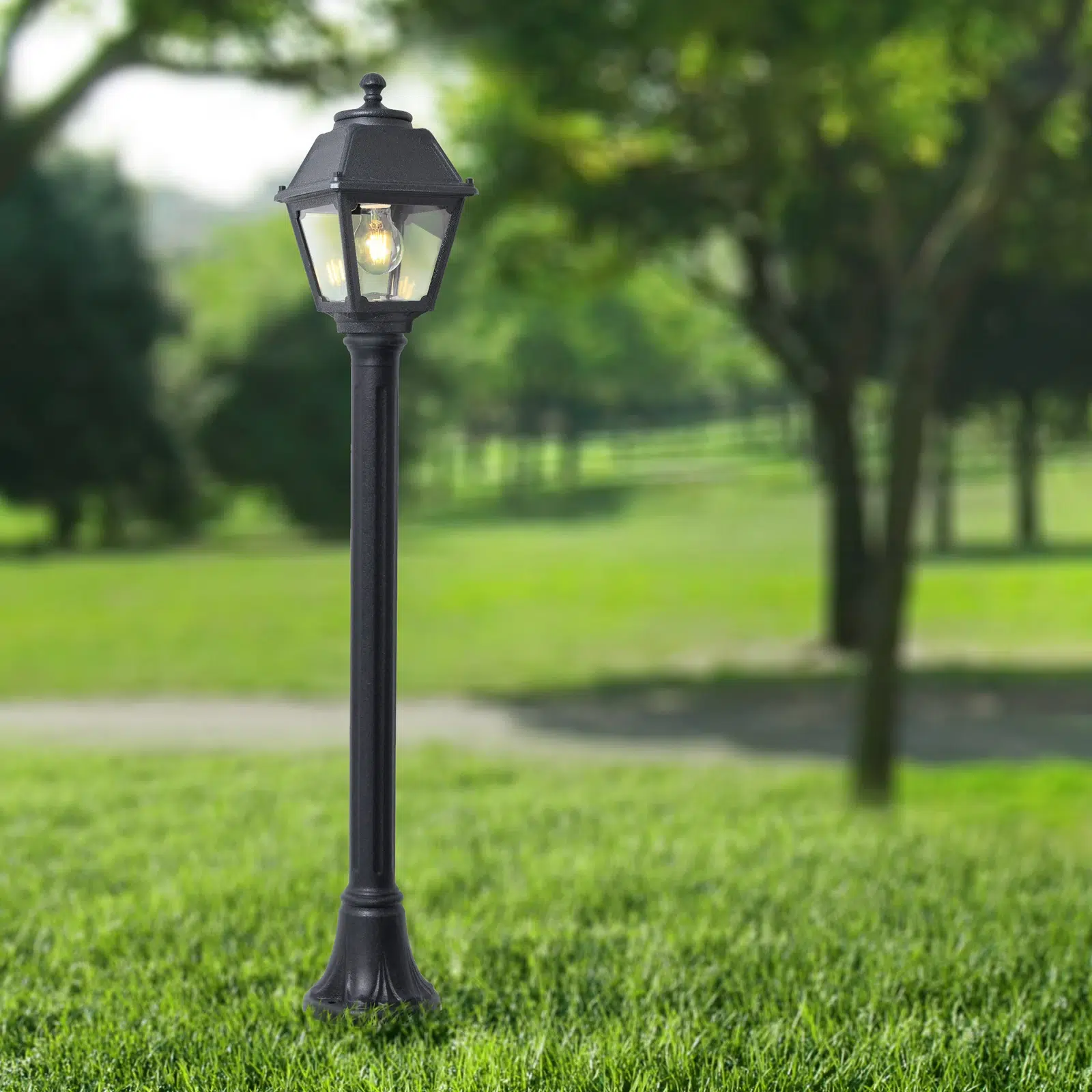 Potelet Fumagalli Mizar/Mary 1xE27/6.5w (2700k) IP55,noir