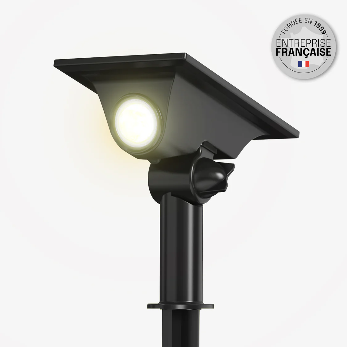 Spot solaire à piquer 150lm (3000k) IP44,noir