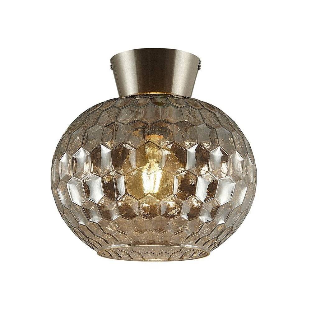 Plafonnier Keria Moove verre fumée 1xE27