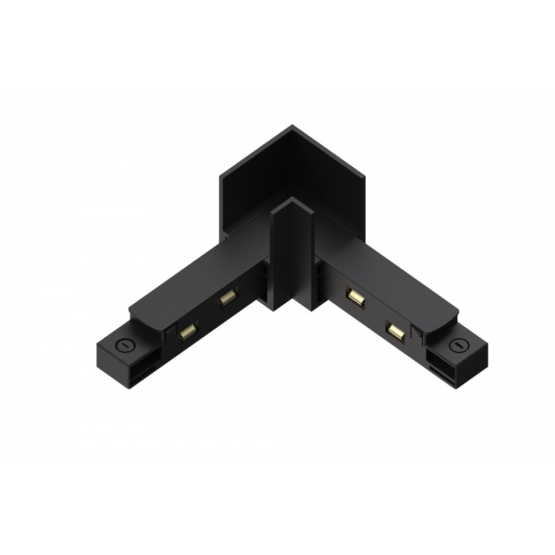 Raccord L pour rail magnétic encastré,noir