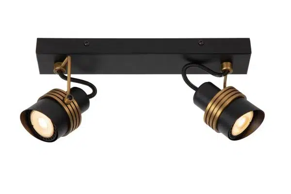 Réglette Lucide Tundran 2xGU10 28cm,noir