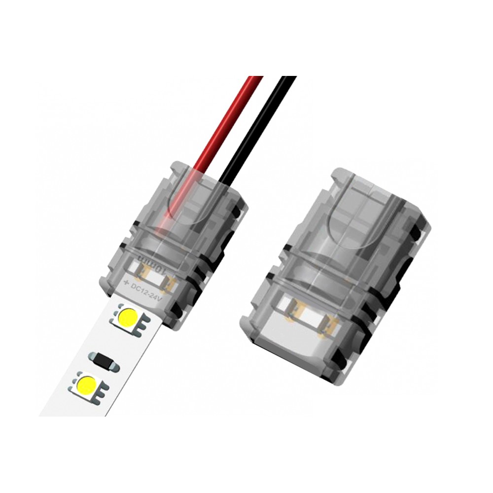 Clip connecteur pro IP65 câble et ruban led monocouleur