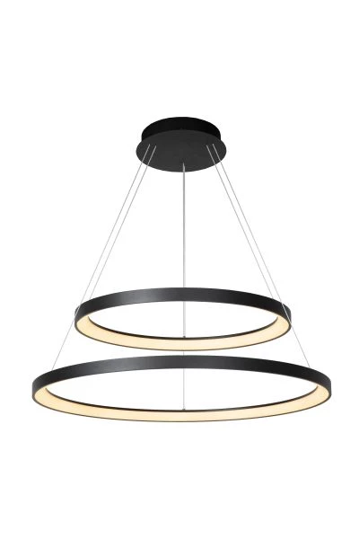 Suspension Lucide dimmable Vidal 92w (2700k) 78cm,noir