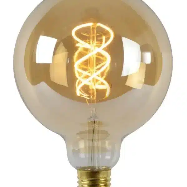 Ampoule filament led dim Lucide E27 G125 5w (2200k),fumée