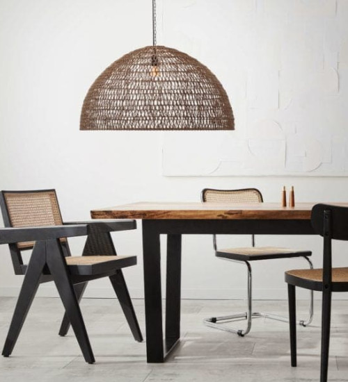 Suspension BALI (D80cm) en matière naturelle