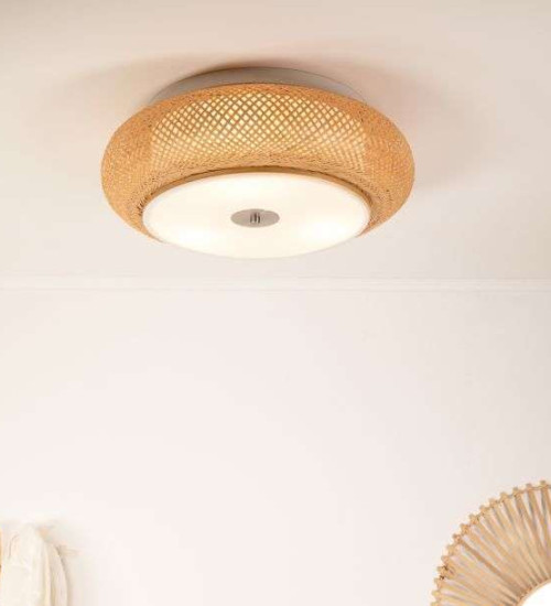 7d2ed078-0b84-4b21-b402-dd49f52379de-2.jpg Plafonnier Keria Eoli 3xE27 50cm,naturel – Image 1