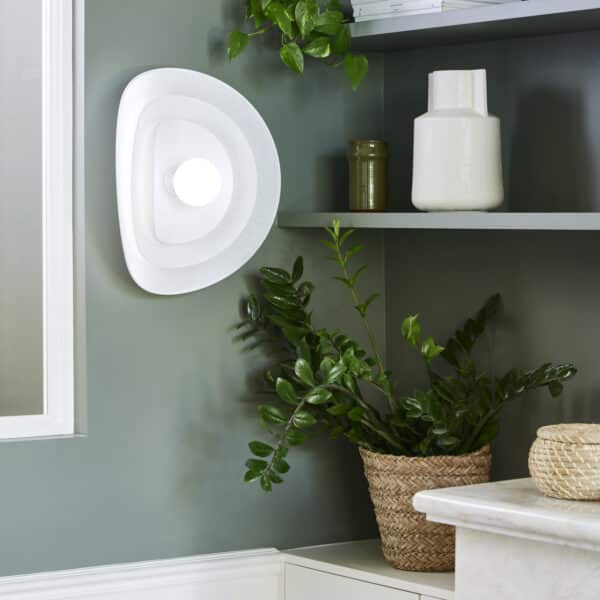 Applique MarketSet Selenitis 1xE27 46cm,blanc