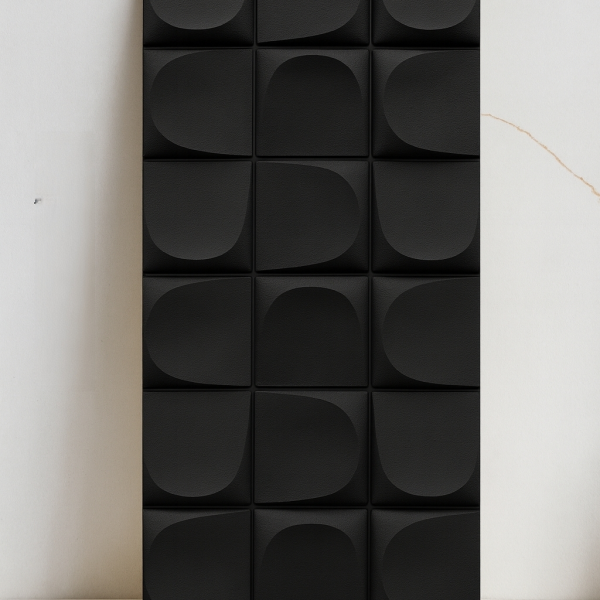 Plaque murale 3D PU-05-2 120x60cm,noir