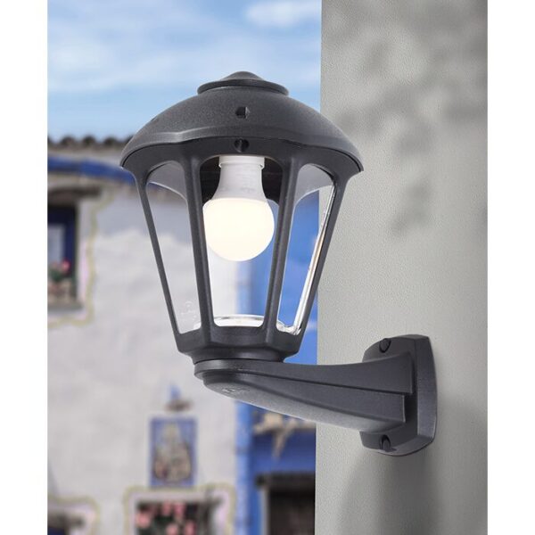 Applique Fumagalli murale Nardo/Giampy 1xE27 IP55,noir