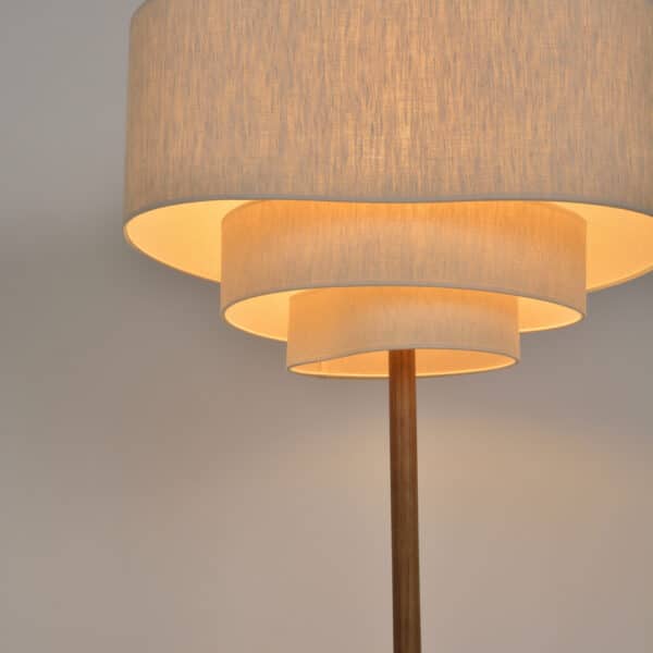 Lampadaire MarketSet Pebble 1xE27 H74cm,crème