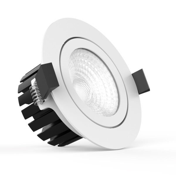 Spot led encastré orientable dimmable 13w IP65,blanc