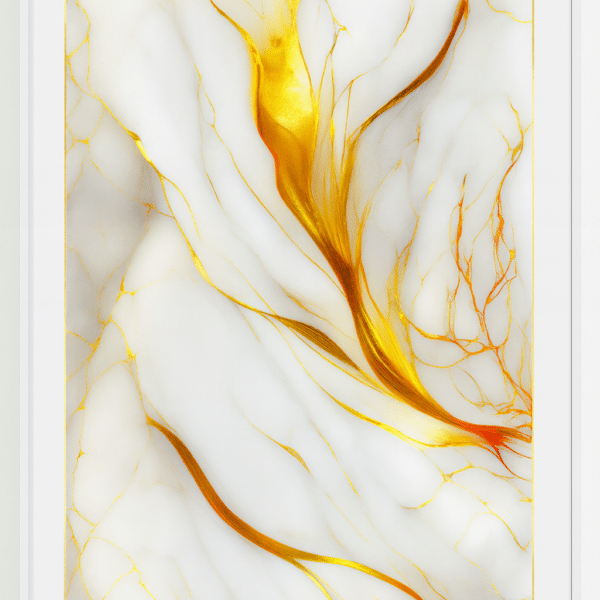 Plaque murale PVC HH24923 122x280cm,marbre gris doré