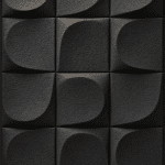Plaque murale 3D PU-05-3 120x60cm,gris foncé