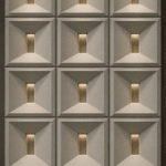 Plaque murale 3D PU-06-4 120x60cm,gris clair