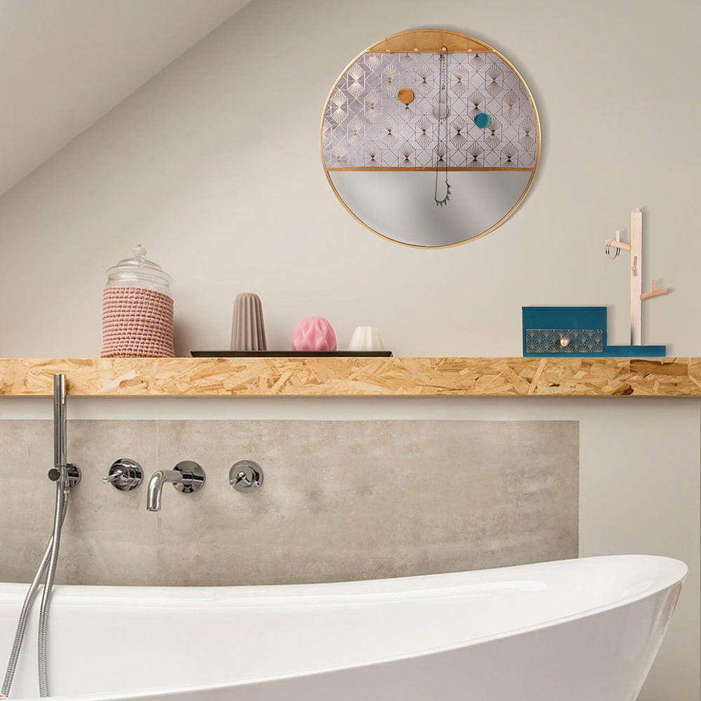 Miroir Porte Bijoux Deco D40.5CM M6