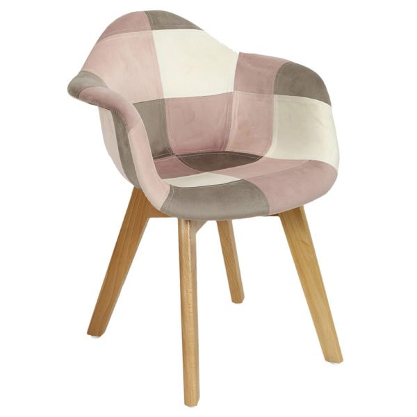 Fauteuil Patchwork Enfant Leonie Rose M2
