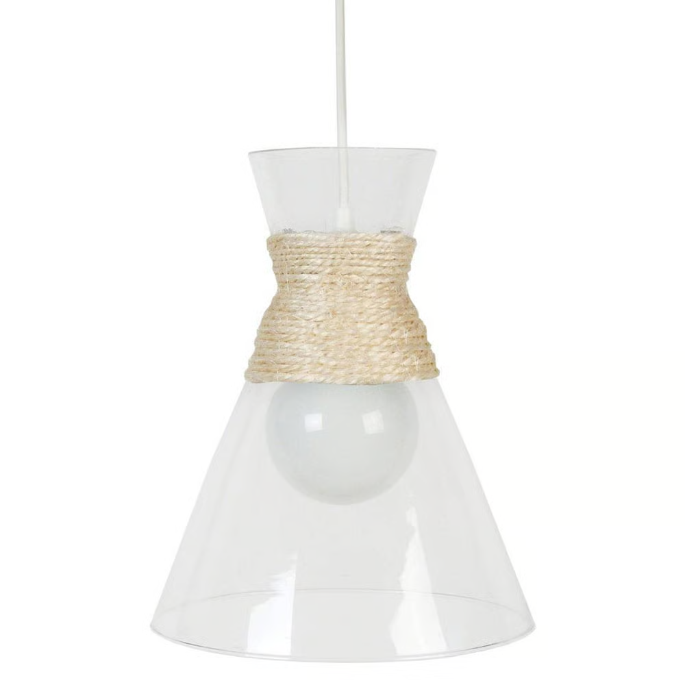 Suspension CORDES Transparente en Verre Soufflé