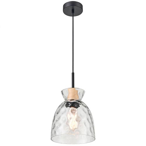 Suspension VERRIO (D19cm) en verre transparent