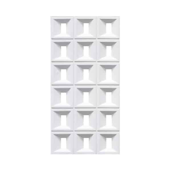 Plaque murale 3D PU-06-3 120x60cm,blanc