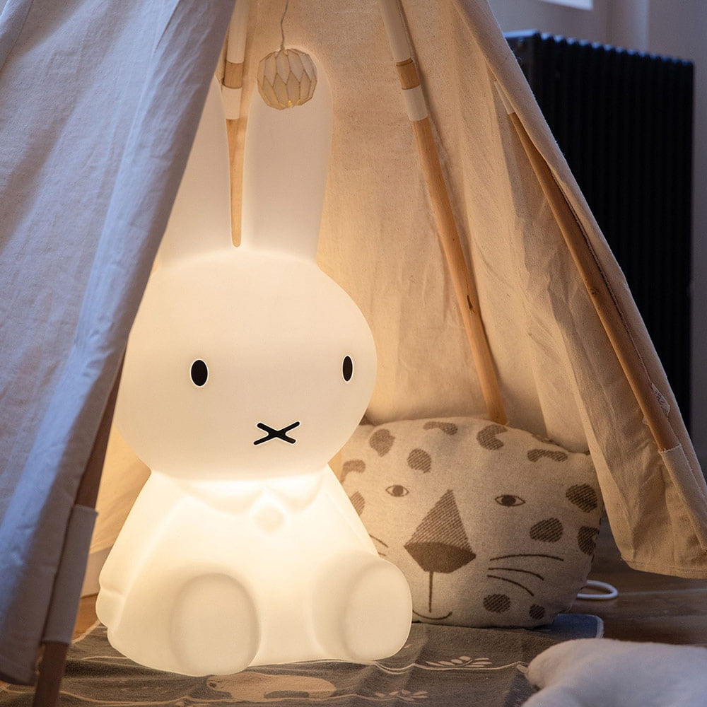 Lampe de Sol LED MIFFY Blanche en PVC