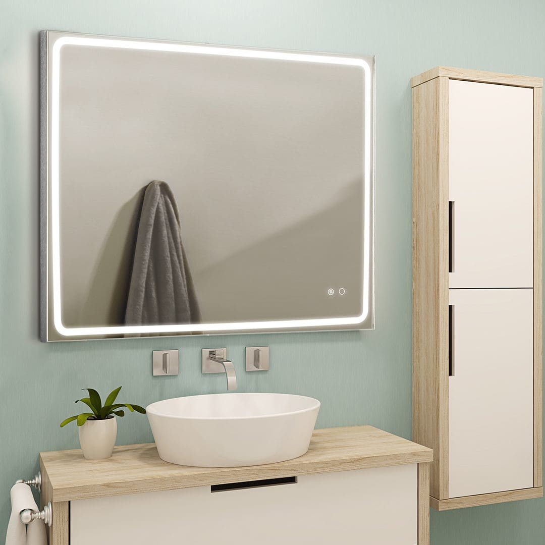 Miroir led Focco Mia dim 30w 1000x800mm (3000k-6000k) IP44