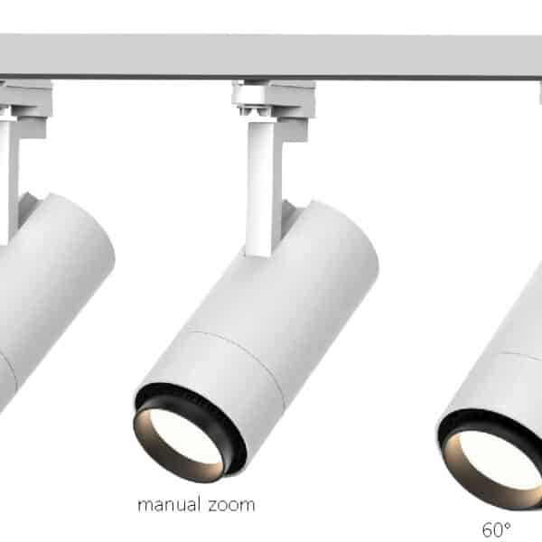 Projecteur sur rail Focus 17 triphasé 35w (4000k)