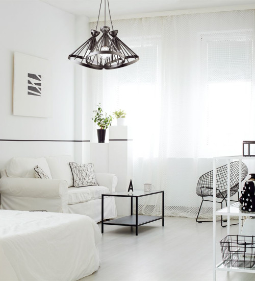 Suspension Sigma Nowum 3xE27 40cm,noir