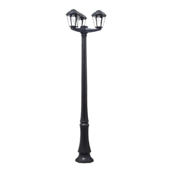 Lampadaire Fumagalli Nardo/Giampy 3xE27/6w (2700k) IP55,noir