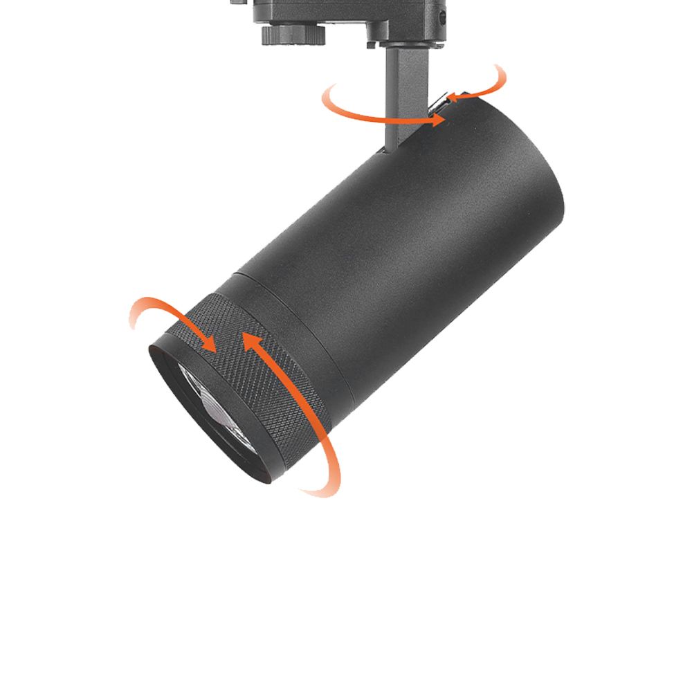 Projecteur sur rail CCT ZOOM Novolight triphasé 30w