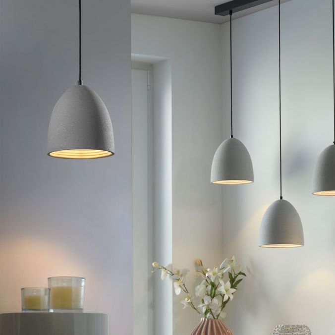 Suspension Paul Neuhaus Eton 1xE27 16cm,béton