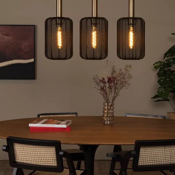 CORINA - Suspension - 3xE27 - Noir