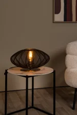 CORINA - Lampe de table - Ø 40 cm - 1xE27 - Noir