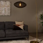 CORINA - Lampadaire arceau - 1xE27 - Noir