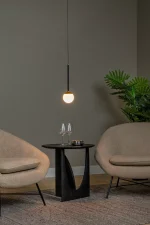 CALINA - Suspension - Ø 9,9 cm - LED Dim. - 1x9W 2700K - Noir | Premium