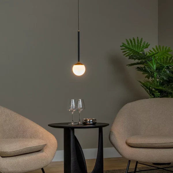 CALINA - Suspension - Ø 9,9 cm - LED Dim. - 1x9W 2700K - Noir | Premium