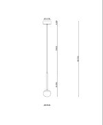 CALINA - Suspension - Ø 9,9 cm - LED Dim. - 1x9W 2700K - Noir | Premium – Image 10