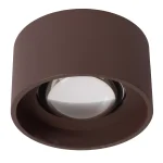 LENZ - Spot plafond Intérieur/Extérieur - Ø 11 cm - LED - 1x8W 2700K - IP54 - Rouille | Essential – Image 2