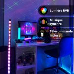 Lampadaire LED RVB Digital 120cm, Synchronisation sonore, filaire USB – Image 5