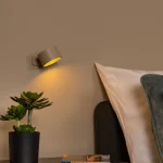 JOLAN - Lampe de bureau Rechargeable/Lampe à pince/Applique murale - Batterie/Piles - LED Dim to warm - 1x3,5W 2700K/5700K - Taupe