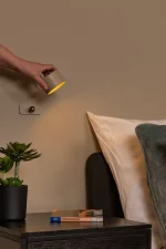 JOLAN - Lampe de bureau Rechargeable/Lampe à pince/Applique murale - Batterie/Piles - LED Dim to warm - 1x3,5W 2700K/5700K - Taupe – Image 14