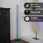 Lampadaire LED RVB Digital 120cm, Synchronisation sonore, filaire USB – Image 4