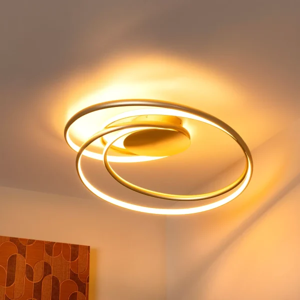 SARDANA - Plafonnier - LED Dim. - 1x54W 2700K - Or Mat / Laiton | Premium