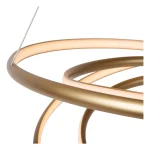 SARDANA - Suspension - Ø 80 cm - LED Dim. - 1x74W 2700K - Or Mat / Laiton | Premium – Image 5