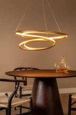 SARDANA - Suspension - Ø 80 cm - LED Dim. - 1x74W 2700K - Or Mat / Laiton | Premium