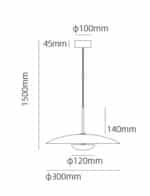 Suspension Novolight Chili 7+3w (3000k) 30cm,cuivre – Image 3