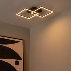 ARIANNE - Plafonnier - LED - CCT - 1x23W 2700K/4000K - Noir