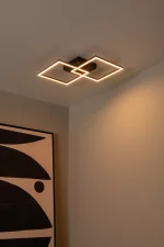 ARIANNE - Plafonnier - LED - CCT - 1x23W 2700K/4000K - Noir