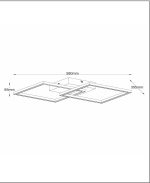 ARIANNE - Plafonnier - LED - CCT - 1x23W 2700K/4000K - Noir – Image 2